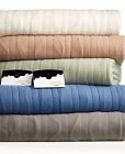X220 Biddeford Comfort Knit Fleece Heated Full Blanket Sage Green 657812138102