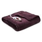 Biddeford Electric Heated Throw Blanket Microplush Soft Purple Auto Shut Off New 657812151248