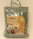 Biddeford Gray Micro Plush Heated Electric Blanket Full Size 72 X 84 657812147333