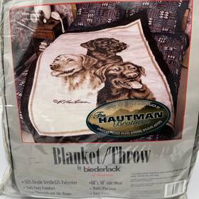 Biederlack 011032003815 Throw Blanket Labrador Dogs Hautman Brothers 60x80