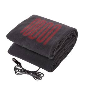Big Hippo 618202046407 Electric Car Blanket 12v Fleece Heated With Easy Controller For