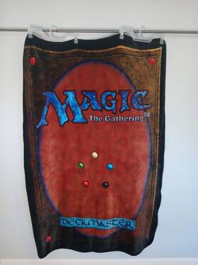 Bioworld 013244545176 Magic The Gathering Card Game Plush Throw Blanket Deckmaster 2001 Ccg