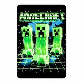 Bz72a6mnc00pp00 Bioworld Digital Print Minecraft Creepers Throw Blanket
