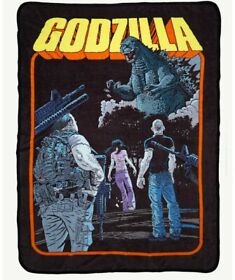 Bioworld Godzilla Face Off Plush Throw Super Soft 48x60