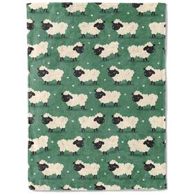 Hja1407205636sheep Biwotu Funny Sheep Theme Flannel Blanket Ultra Soft Cozy Throw 50x60 Inch Fuzzy Bed