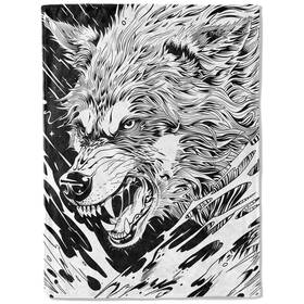 Hja1407275625wolf Biwotu Aesthetic Wolf Theme Blanket - Luxuriously Soft Cozy Lightweight Flannel Thro