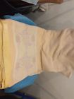 Bk1780ivkg-4500 Unbranded Yellow Cotton Blanket Soft Woven Design Bedroom 0783048005977