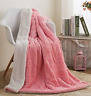 Bl-171752-90x90 Dada Bedding Collection Pink Throw Blanket Cuddly Fluffy 695640928878