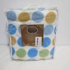 Bl1014145 Dada Bedding Polka Dots Polar Fleece Blanket Queen Blue