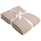 Bl7cokhaki Ntbay Cotton Cable Knit Throw Blanket Super Soft Warm Multi
