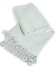 Bast42lsag Blanket Bamboo Textillery Twill Green Throw Weavers Seafoam