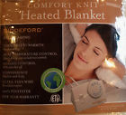 108-14 Blanket Biddeford Poyester Comfort Heated Knit Twin Ivory 84 62 Analog