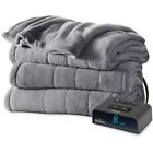 Bsm9cqs-r825-16a00 Blanket Jarden Microplush Electric Queen Sunbeam Slate