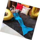 Blanket-mermaid-001 Aook Homemade Mermaid Tail Blanket Crochet Warm Sofa 762360315803