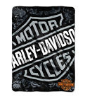 26919 Blanket Shield Plush Harley-davidson Bar Raschel