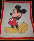47by58 Blanket Throw Cute Super Handmade Mouse Crocheted Mickey