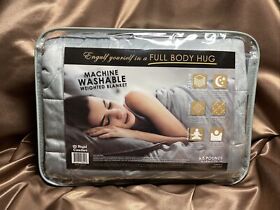 Blanket Weighted 6.5lbs By Regal Comfort L. Grey 36x48inch Nib Machine Washable