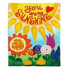 Blanketnjoyyouaresunfloral2 Dianoche Designs Fleece Throw Blankets Sizes Medium