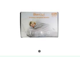 V000229134 Blanquil 20lb Weighted Blanket Hypoallergenic Breathable. Grey New In Box