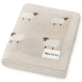 Bleu La 734896787164 Baby Swaddle Blanket - 100% Luxury Cotton Knit Soft Cozy Lightweight Unisex R