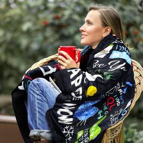 Bnejvif 313043350323 Friends Throw Blanket Soft Cozy Plush For Sofa Couch Bed Travel 50 Inch X60