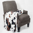 Bnfthr5060dbco Boon Throw Blanket Cow Double Sided Faux Fur