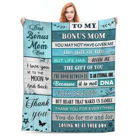 Bocfonu 772093182764 Bonus Mom Gift From Daughter Blanket Son Stepd