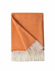 Bori-knittedthrow-rzw-orange Bourina Decorative Herringbone Faux Cashmere Fringe Throw Blanket Lightweight