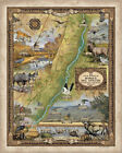 P-464-catal-gr-tex-parent Bosque Map Art Blanket For Bed Sofa Couch Chair Winter Traveling And Great Gift