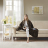 Br50-0752 Beautyrest Oversized Faux Fur Electric Heated Throw Brown 445027528534