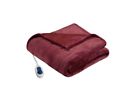 Br54-0531 Beautyrest Oversized Plush Heated Throw Red