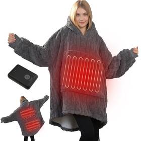 Rtpb-013 Branded Heated Wearable Blanket Battery Powered Come With 5000mah Portable Rechargea