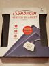 Brf9gqs-r727-13a44 Sunbeam Electric Heated Fleece Channeled Blanket Twin Grey New Nib