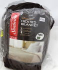 Bsv9mks-r470-12a00 Sunbeam Velvet Plush Heated Blanket With Choicetouch Controller King Walnut 027045784696
