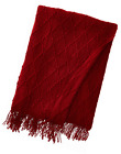 Btl15011-red Battilo Knit Diamond Pattern Decorative Throw Blanket By 730792098564