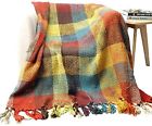 Btl15020-yellow Red Battilo Cross Woven Throw Blanket In Bright 730792098892