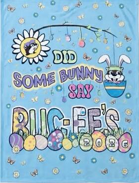 Dtr25163-easter26 Buc-ee S Buc-ees Easter Blanket Inch Did Some Bunny Say 2026 - 50in X 70in