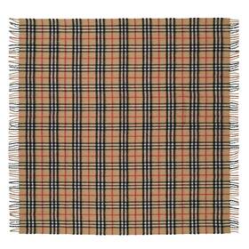 8070500 Burberry Baby Archive Beige Check Cashmere Blanket