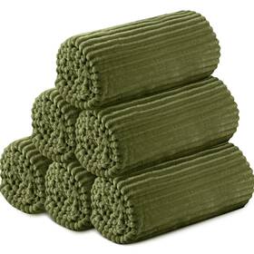 Bo-buryeah-2576 Buryeah 6 Pcs Flannel Throw Blanket Bulk 50 X 60 In Sleepover Blankets Outdoor Wedd Inch