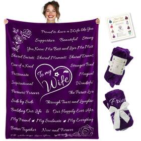 Wbp21 Buttertree Gifts For Wife From Husband To My Love Blanket Romantic Throw With Message