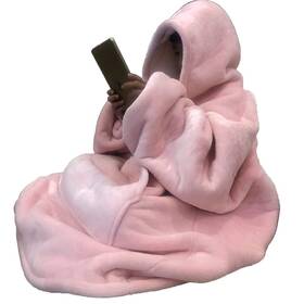 Wb-001 C Hello Cloud Oversized Hoodie Blanket Wearable Sweatshirt Ultra So