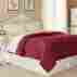 C105877 Westpoint Home Vellux Plush Blanket Full Queen Burgundy