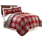 C1705080-t-alapld Fraiche Maison Allen Plaid Velvet Plush Comforter Sets 801418196503