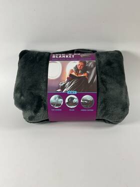 Cabeau 815158012085 Fold Ftn Go Travel Blanket With Case - Charcoal 60 Inch X 36