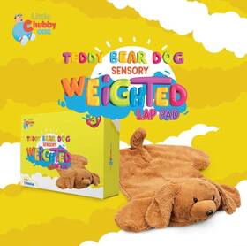 Lco-slp-bear-5 Cain And Abel Apparel Inc. Little Chubby One Teddy Bear Dog Sensory Weighted Lap Pad