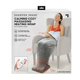 Calming Comfort 074027505664 Cozy Heating Blanket And Massager Grey