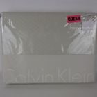 Calvin Klein Oval Bands Queen Bed Blanket Coverlet Buff Palermo Cream Cotton New 709271301556