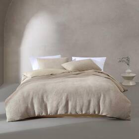Ushsfn1289351 Calvin Klein - Duvet Cover Set Super Soft Bedding With Modern King Beige