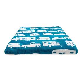 53440 Camco 68 Libatc - Fleece Blanket Blue Quee