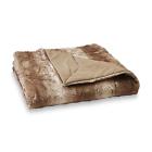 Cannon Faux Fur Snuggle Throw Blanket Large Oversize Brown Ivory Soft Lounge Wrap Cover 6950703401014